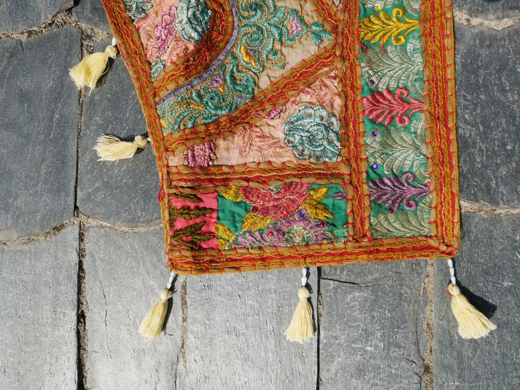Large Indian Entrance Decor - Toran - Boho Wall Decor - Window Valance - The Shanti Home