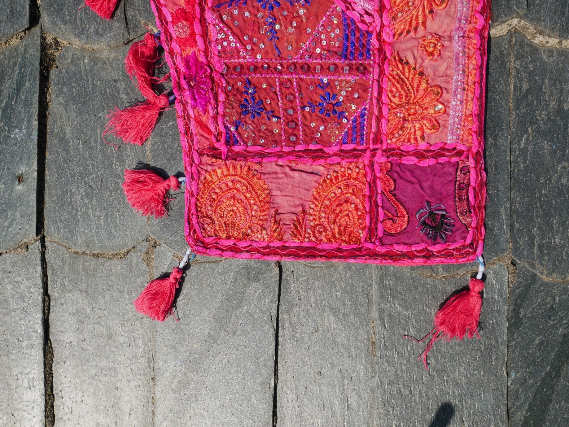 Large Indian Entrance Decor - Toran - Boho Wall Decor - Window Valance - The Shanti Home