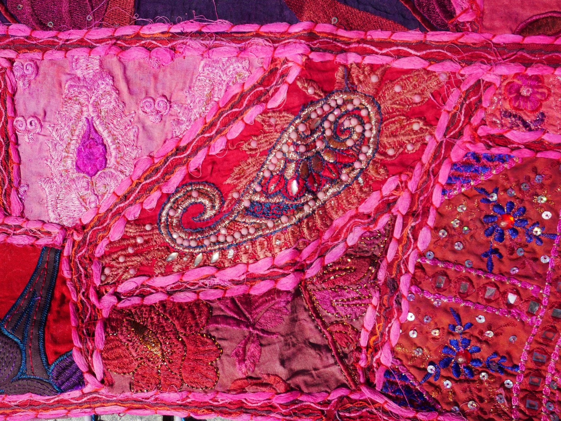 Large Indian Entrance Decor - Toran - Boho Wall Decor - Window Valance - The Shanti Home