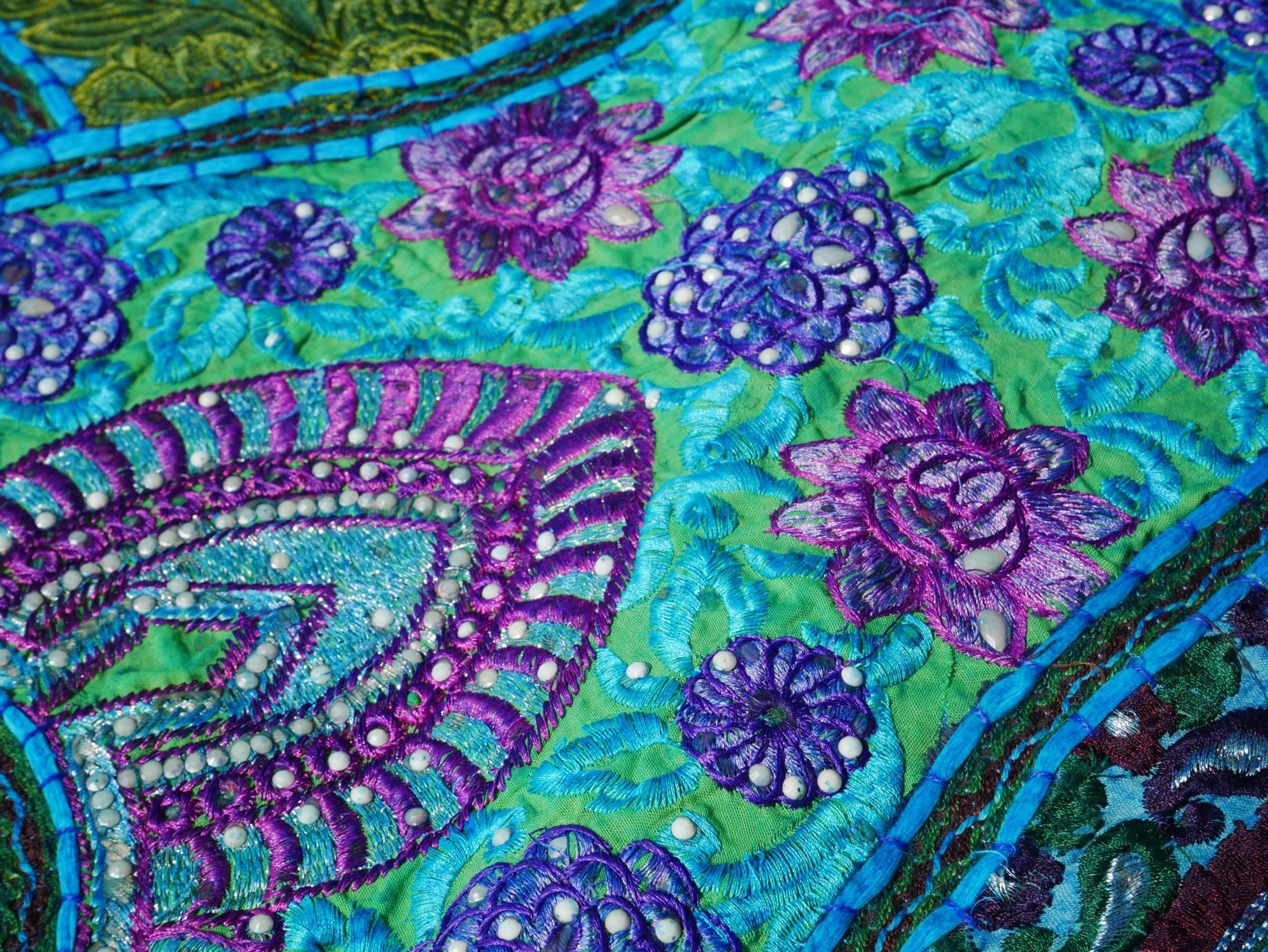 Large Door Hanging -  Indian Entrance Decor - Toran - Boho Wall Decor - Window Valance - The Shanti Home