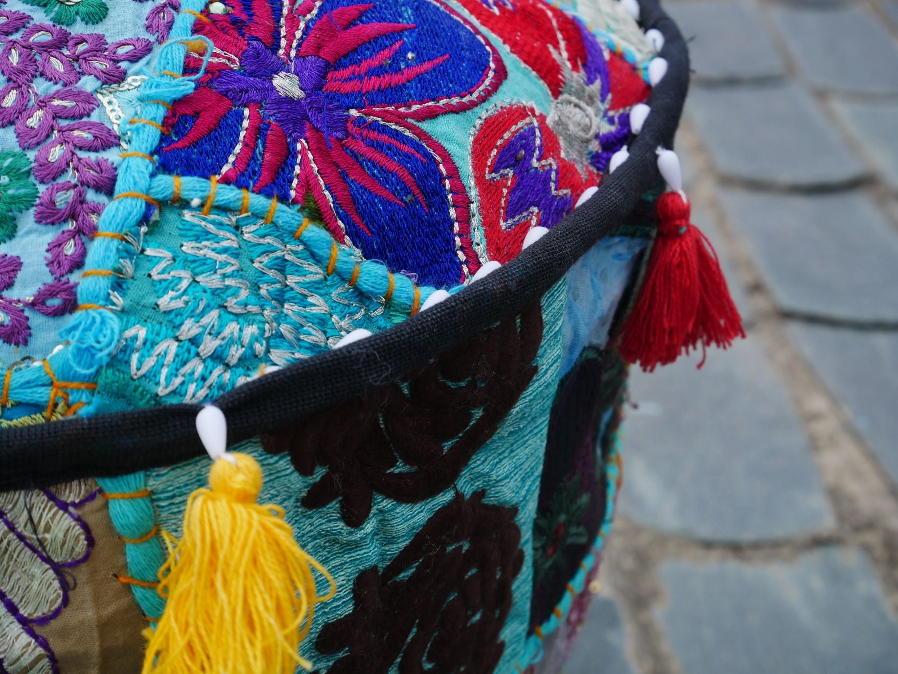 Floor pouf - Indian floor seating | Hippie style floor seating pillow - bean bag - The Shanti Home