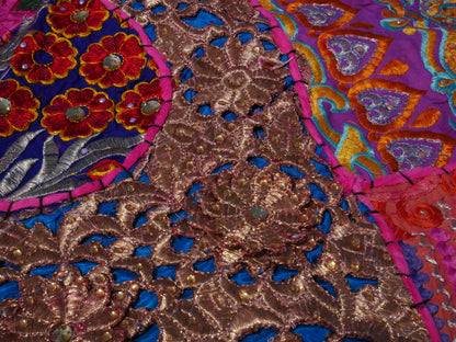 Table runner - wall tapestry boho style Indian wall hanging  colorful table runner