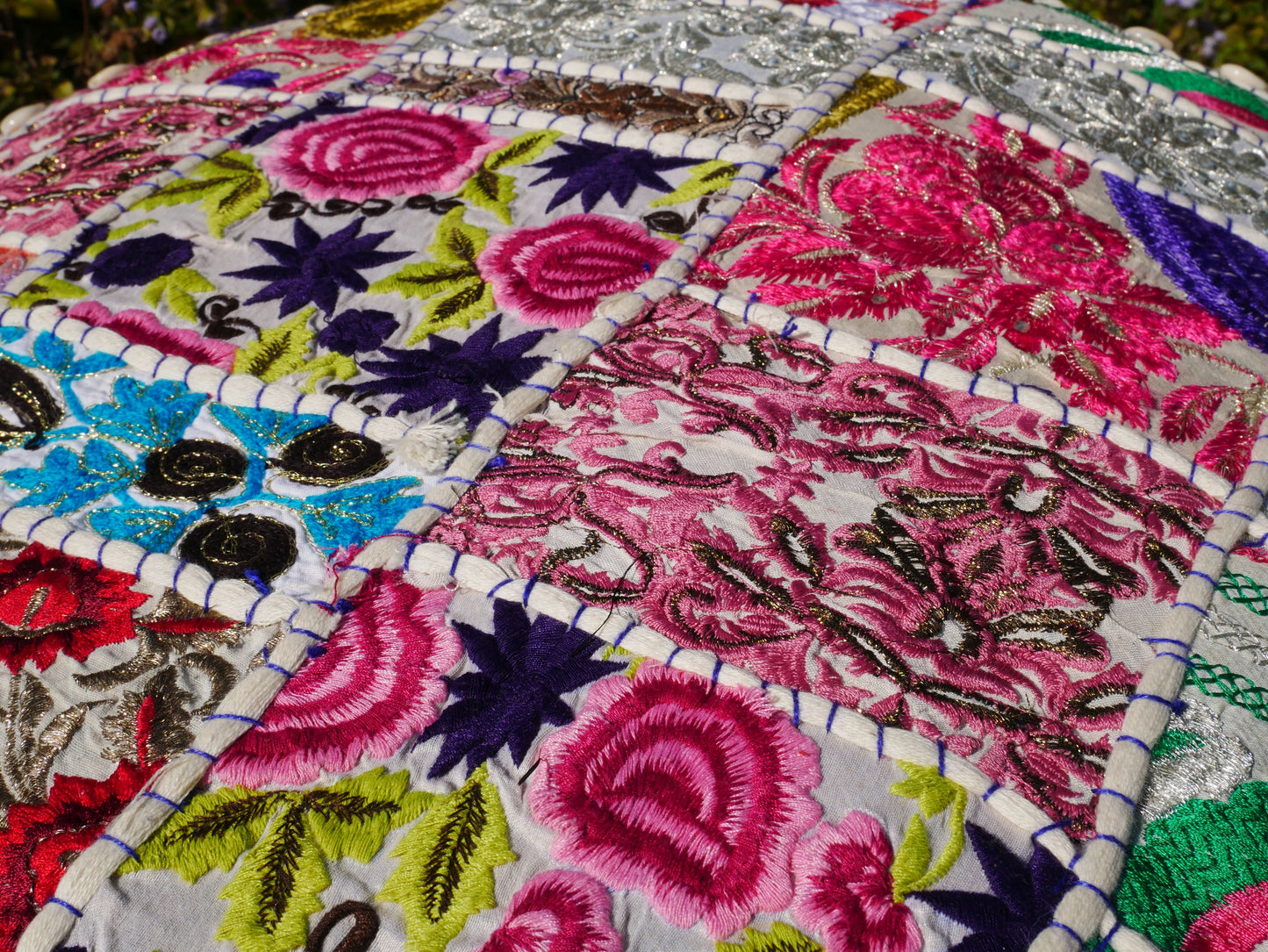 Floor pillow "Masala" - Indian floor seating | Colorful meditation cushion - boho floor pillow - Cover only