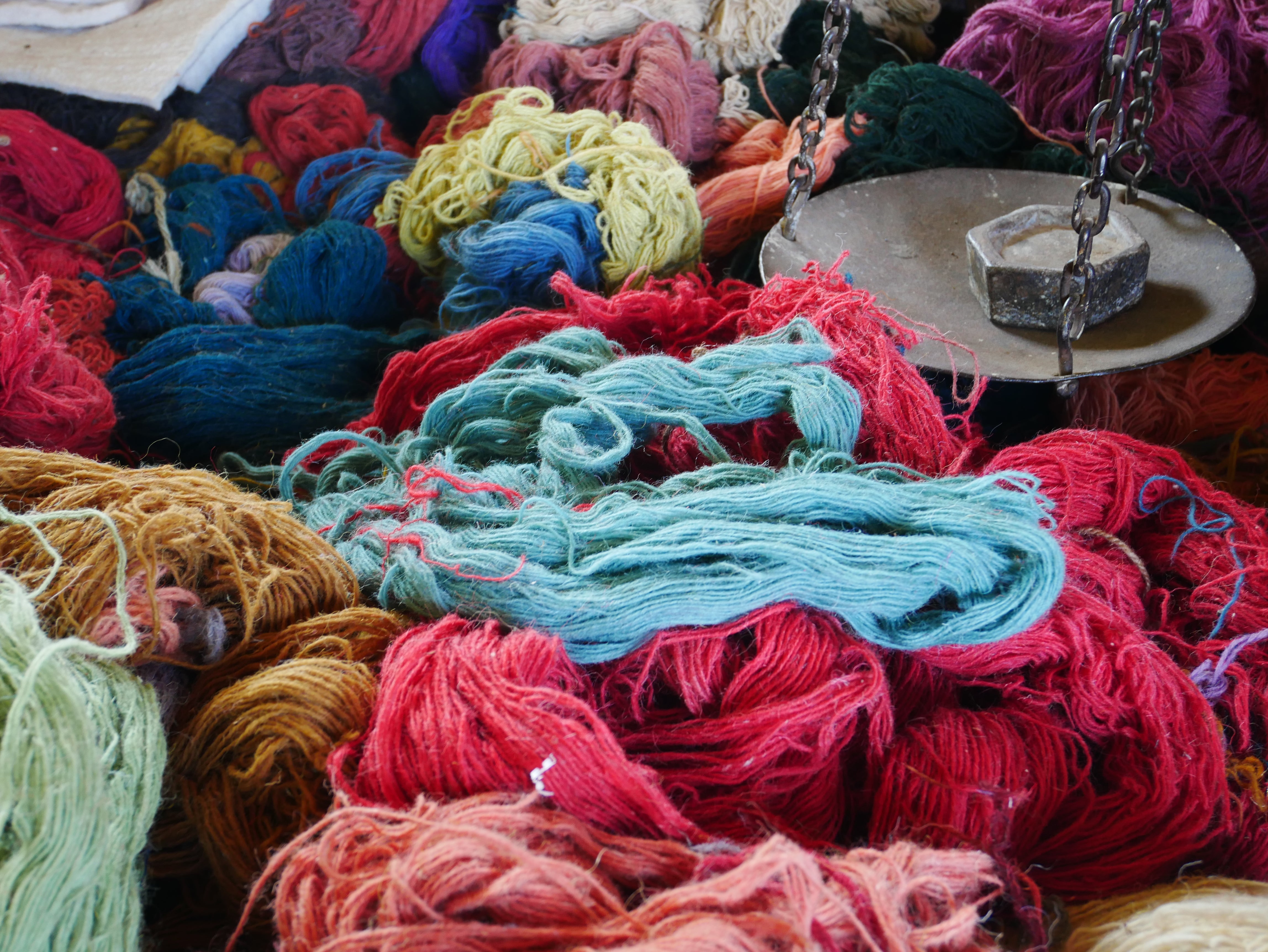 Cortina con bordado de Cachemira - Cortinas con flores bordadas a mano - Cortina de dormitorio de algodón y lana - Estilo bohemio