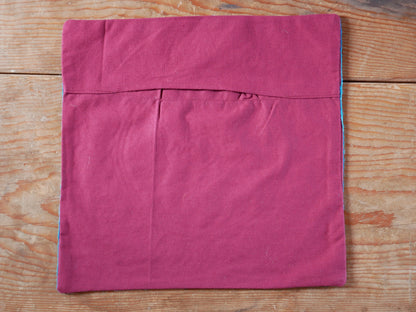 Colorful Kashmiri Crewel Pillow Covers: Handcrafted by Artisans  16x16 inches