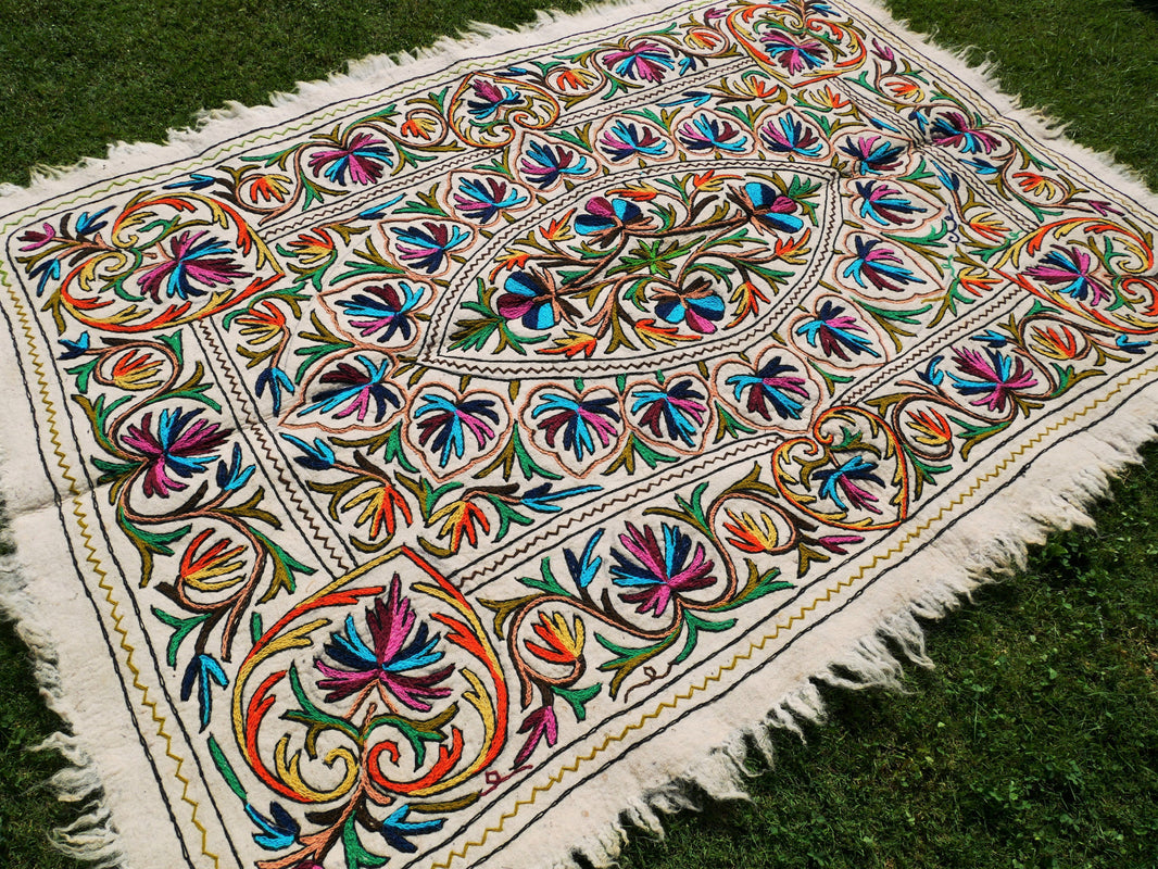 Namdah Rugs Kashmiri Namda rugs | The Shanti Home