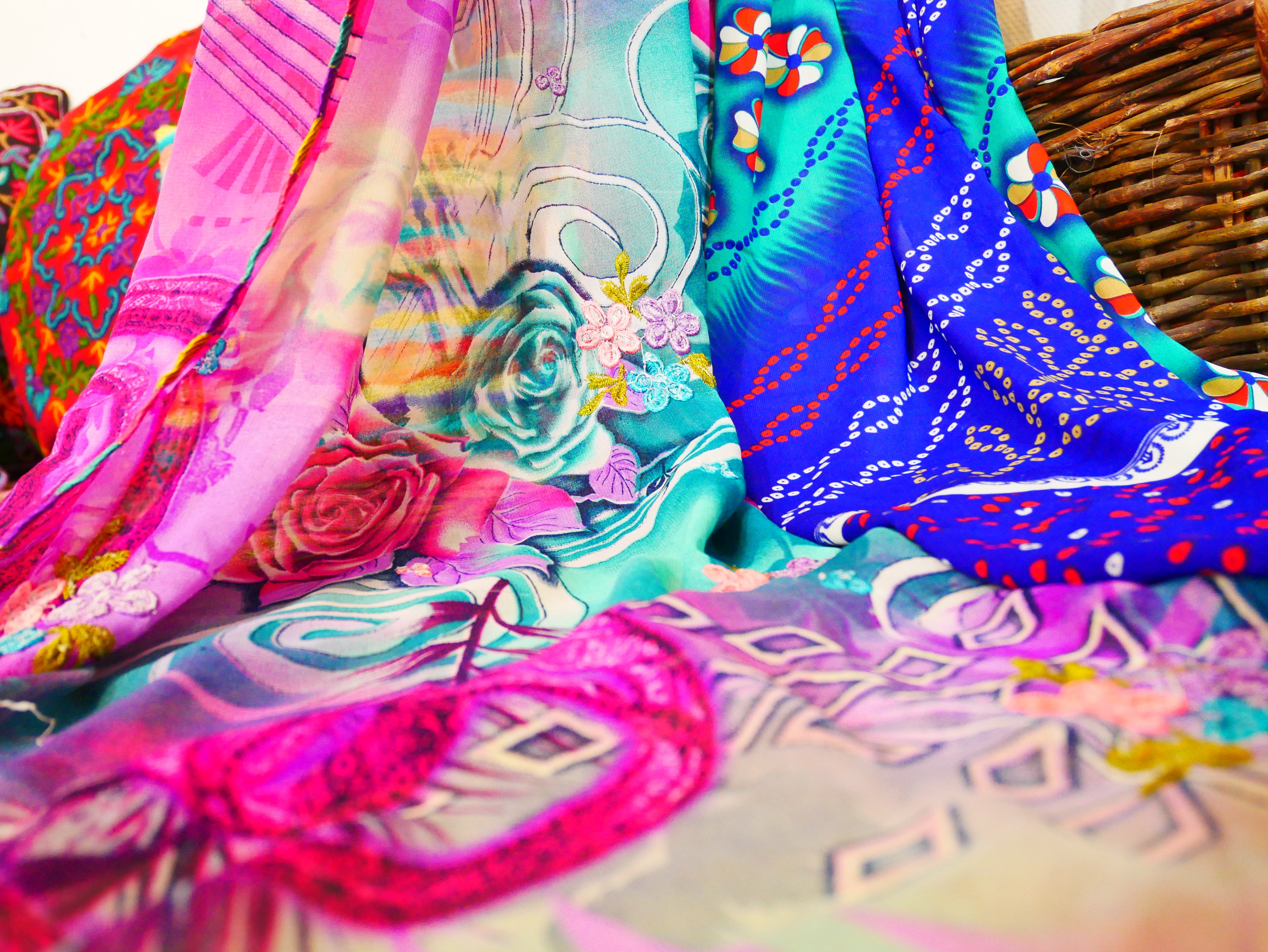 Boho bed canopy - custom made saree canopy frame with handcrafted walnut wood rods | bed curtains - meditation space - The Shanti Home