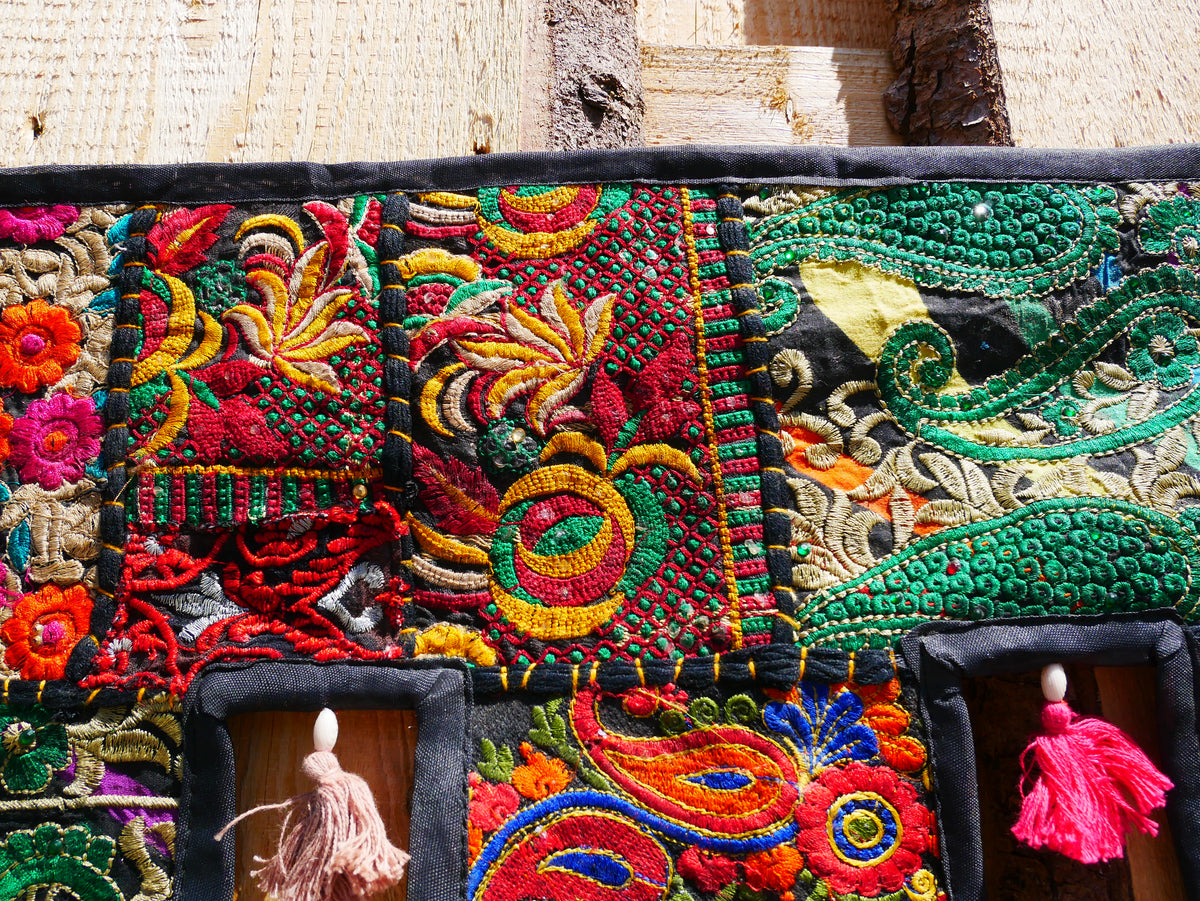 Extra Large Indian Toran 6.5 ft – Handmade Door Hanging & Window Valance
