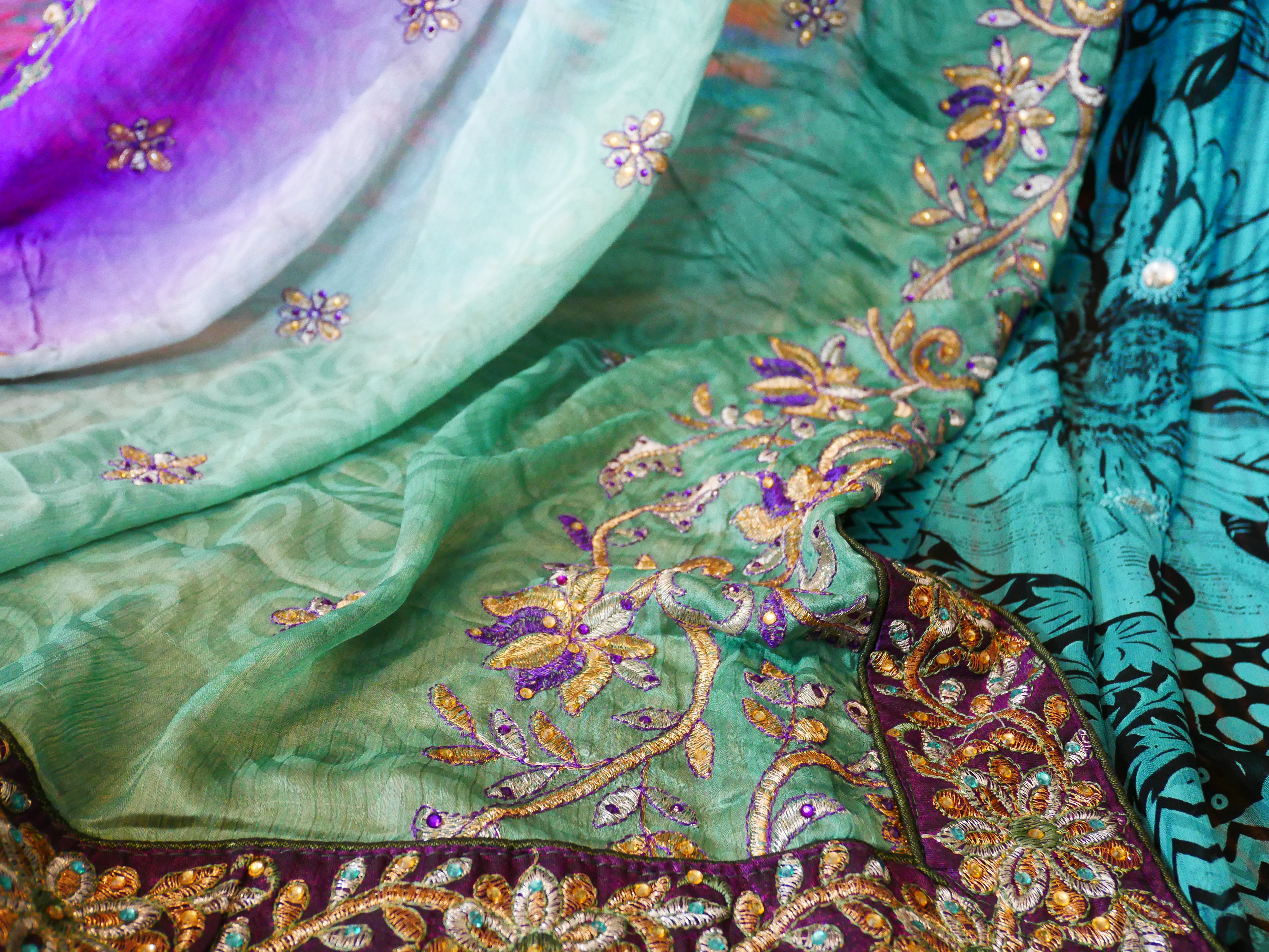 Boho bed canopy - custom made saree canopy frame with handcrafted walnut wood rods | bed curtains - meditation space - The Shanti Home
