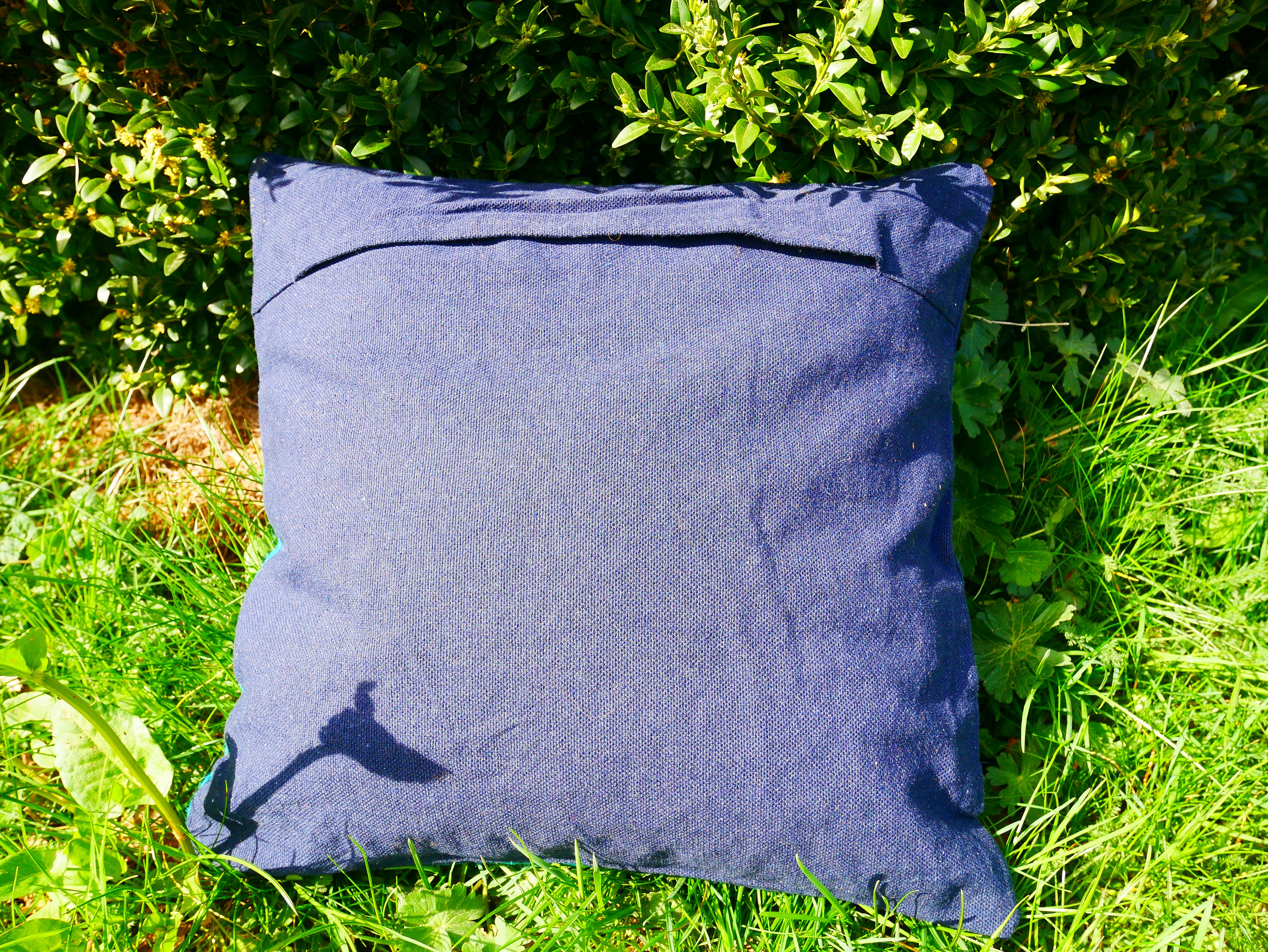 Colorful Kashmiri Crewel Pillow Covers: Handcrafted by Artisans  16x16 inches - The Shanti Home