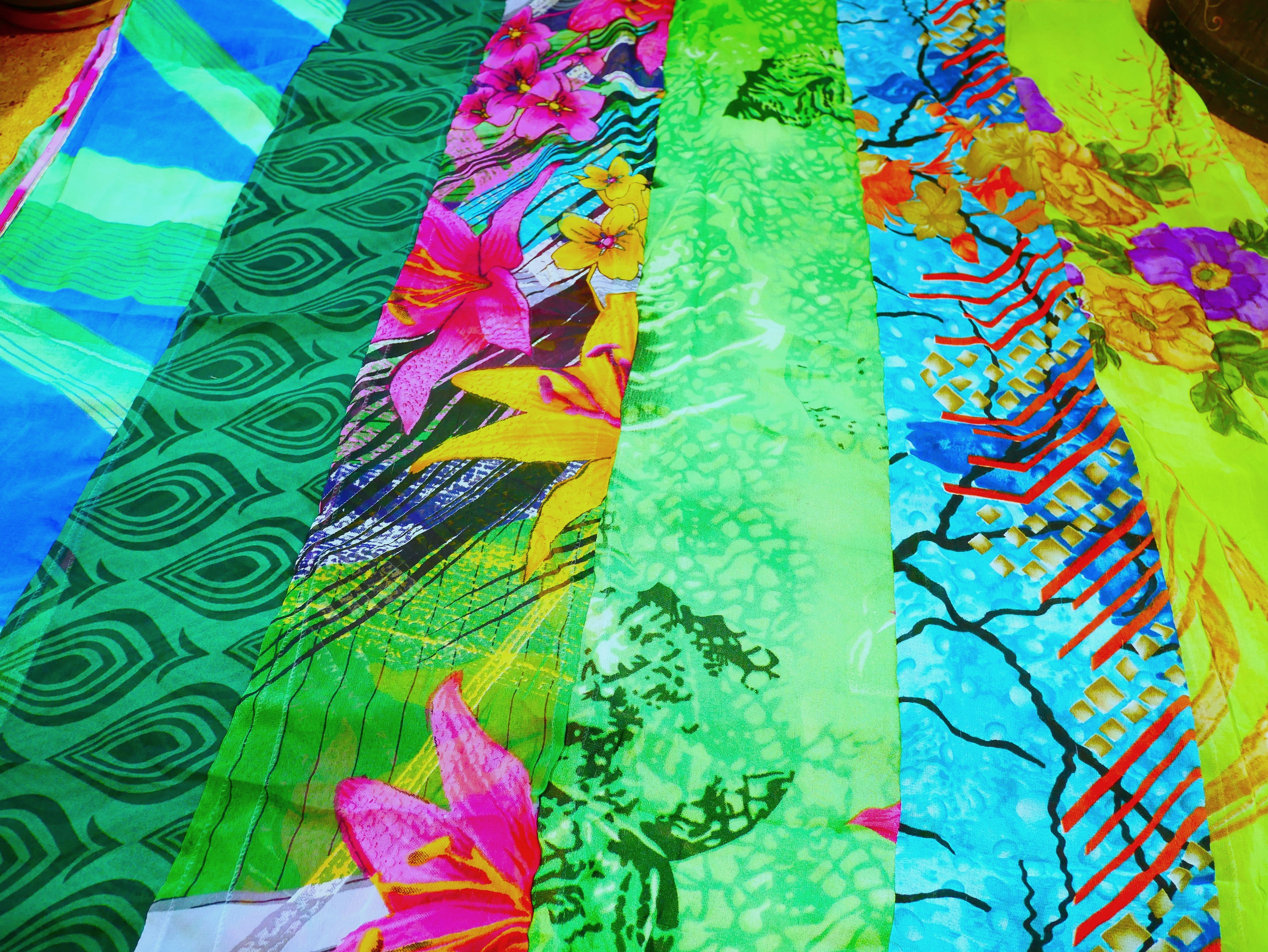 Boho curtains Indian saree curtain | handmade patchwork curtains for bohemian window decor - The Shanti Home