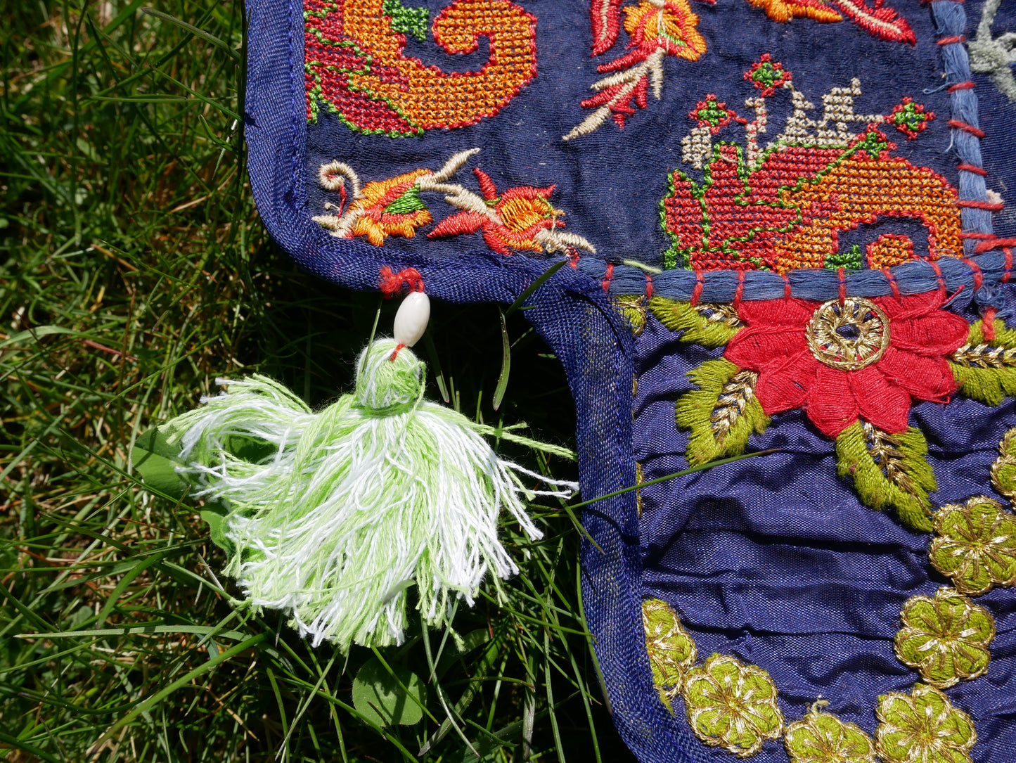 Indian Patchwork Toran – handmade door valance | Boho hippie curtain, window décor & wall tapestry