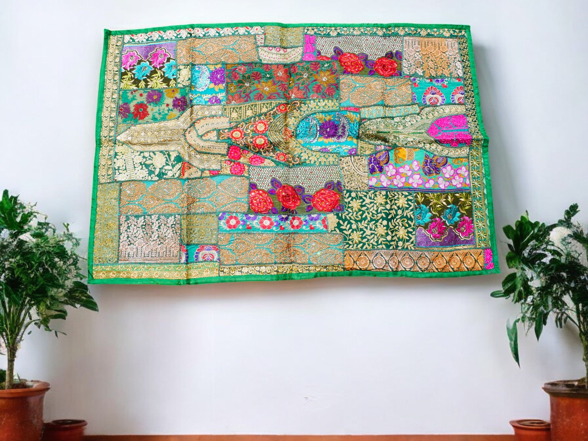 Boho jungle wall tapestry - Indian wall hanging - bohemian hippie wall decor