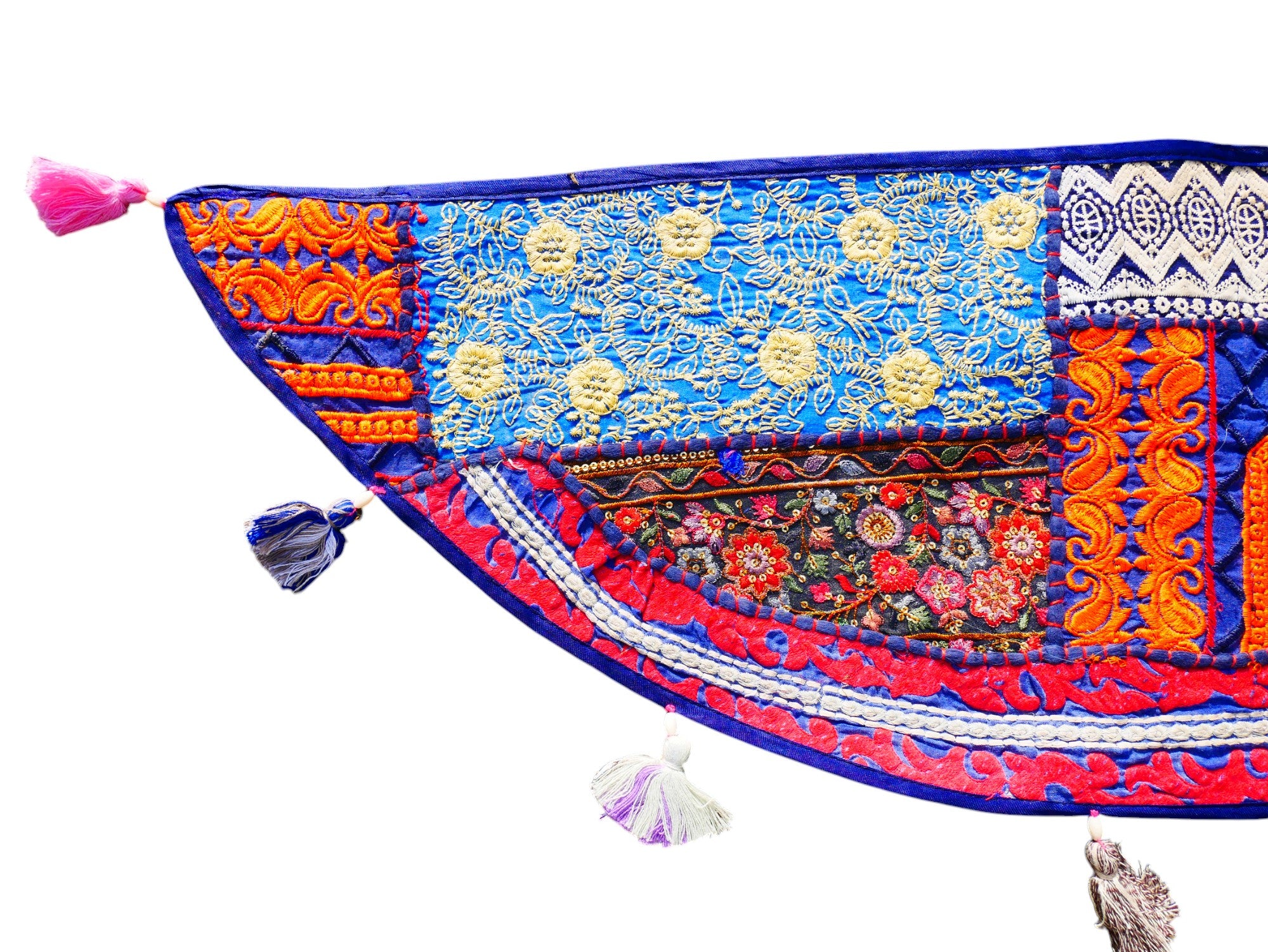 Tapiz indio para colgar en la puerta - Torán - tapiz de pared azul para decoración de paredes bohemias y hogares hippies