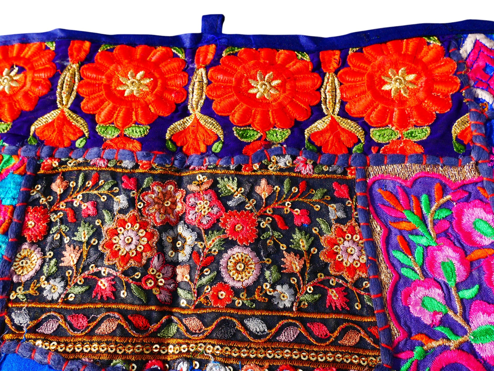 Tapiz indio para colgar en la puerta - Torán - tapiz de pared azul para decoración de paredes bohemias y hogares hippies