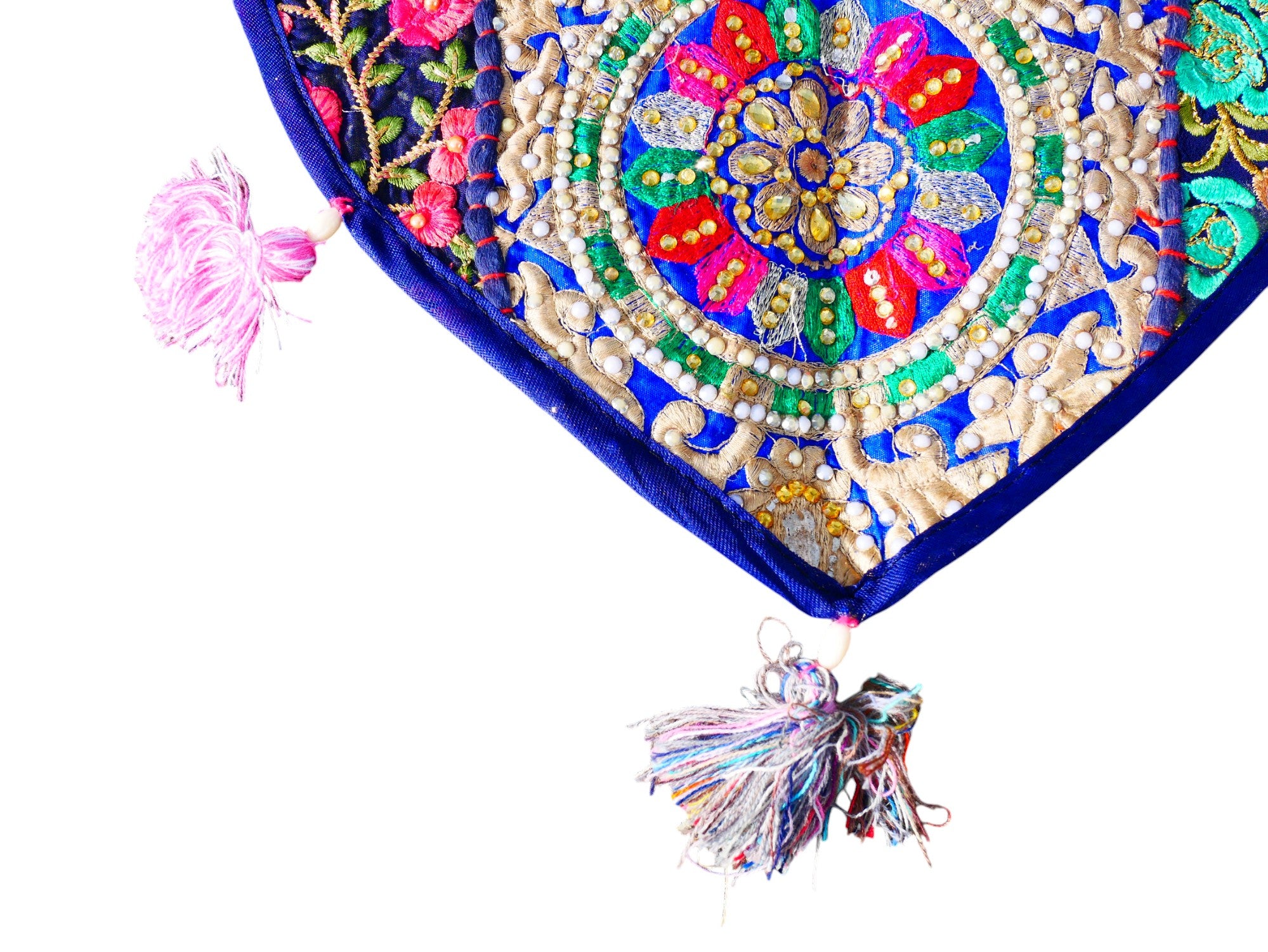 Tapiz indio para colgar en la puerta - Torán - tapiz de pared azul para decoración de paredes bohemias y hogares hippies