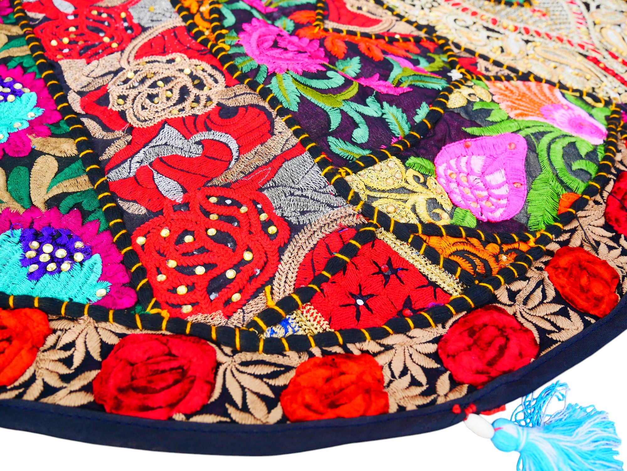 Tapiz indio para colgar en la puerta - Toran - Tapiz de pared colorido para decoración de pared bohemia y hogares hippies