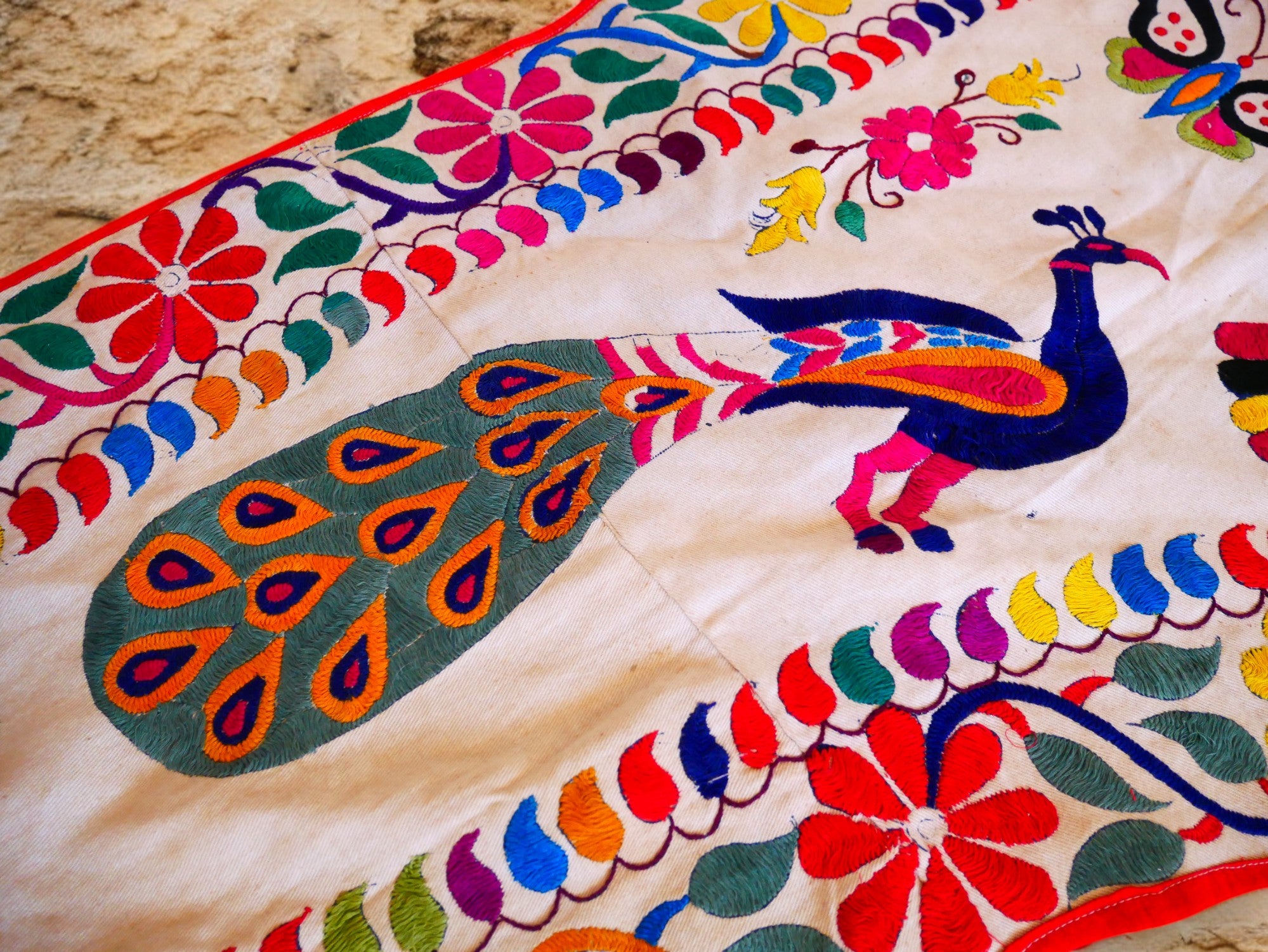 Vintage door valance - colorful Toran - Indian window topper | authentic tribal door decor | boho wall tapestry - bohemian curtain