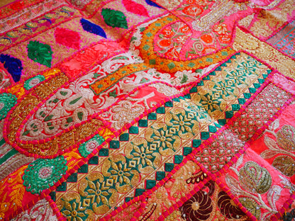 Blauer Wandteppich - indischer Wandbehang - böhmische Hippie-Wanddekoration