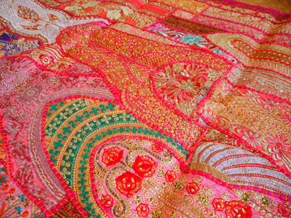 Blauer Wandteppich - indischer Wandbehang - böhmische Hippie-Wanddekoration