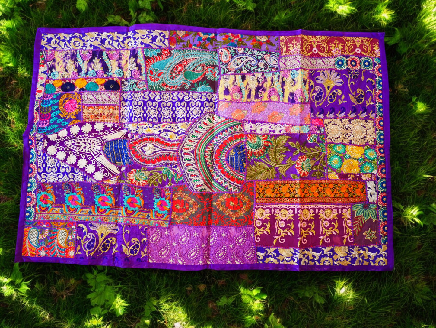 Blauer Wandteppich - indischer Wandbehang - böhmische Hippie-Wanddekoration