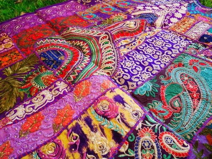 Blauer Wandteppich - indischer Wandbehang - böhmische Hippie-Wanddekoration