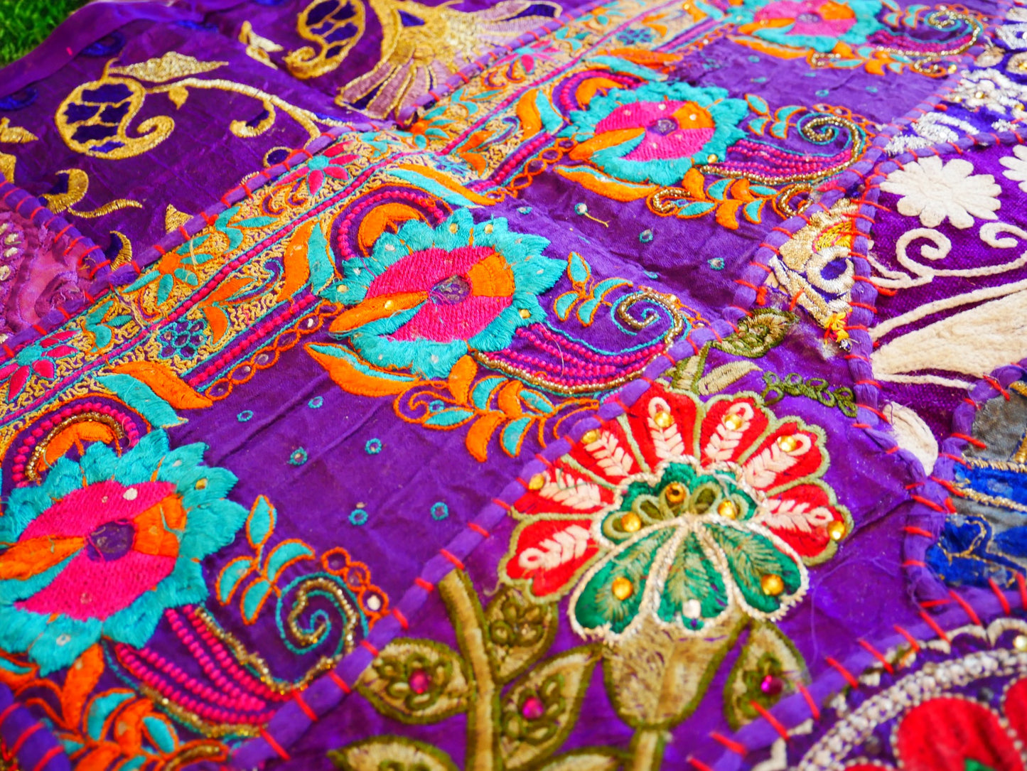 Blauer Wandteppich - indischer Wandbehang - böhmische Hippie-Wanddekoration
