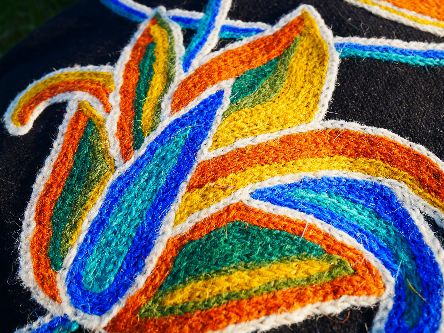 Colorful Kashmiri Crewel Pillow Covers: Handcrafted by Artisans  16x16 inches