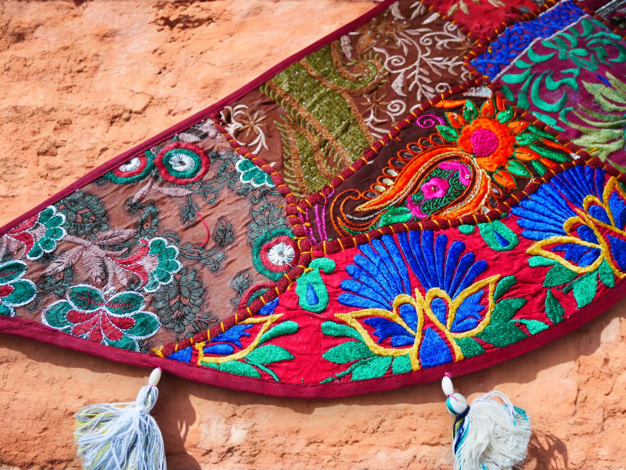Indian door hanging - Toran - colorful wall tapestry for bohemian wall decor and hippie homes