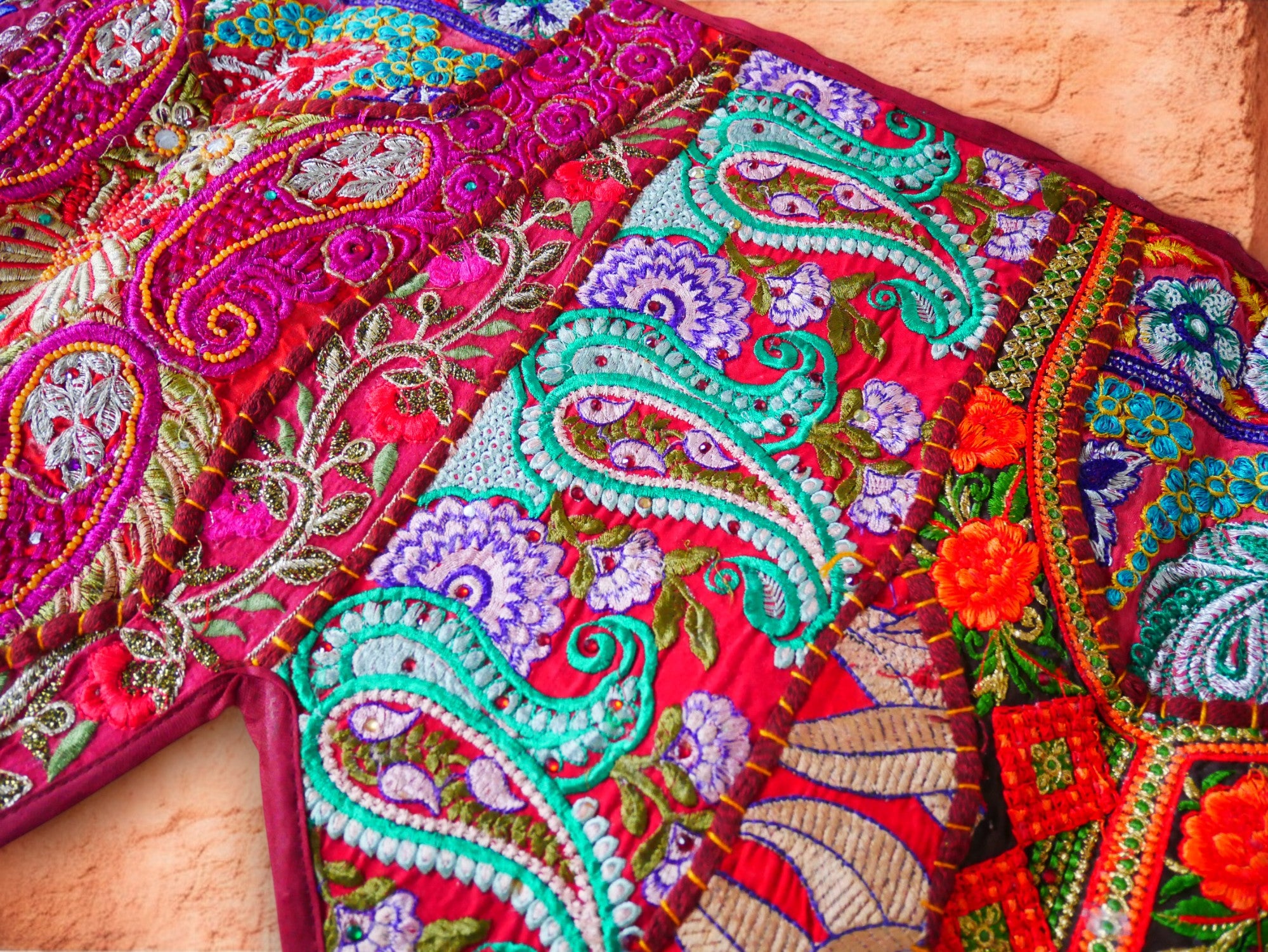 Indian door hanging - Toran - colorful wall tapestry for bohemian wall decor and hippie homes