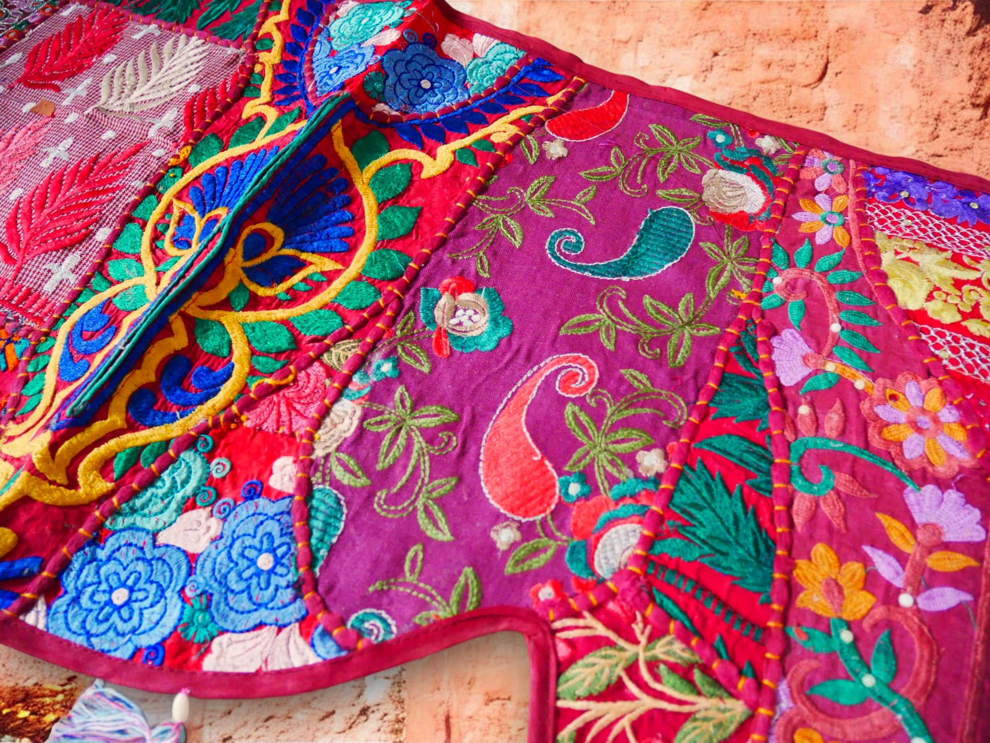 Indian door hanging - Toran - colorful wall tapestry for bohemian wall decor and hippie homes