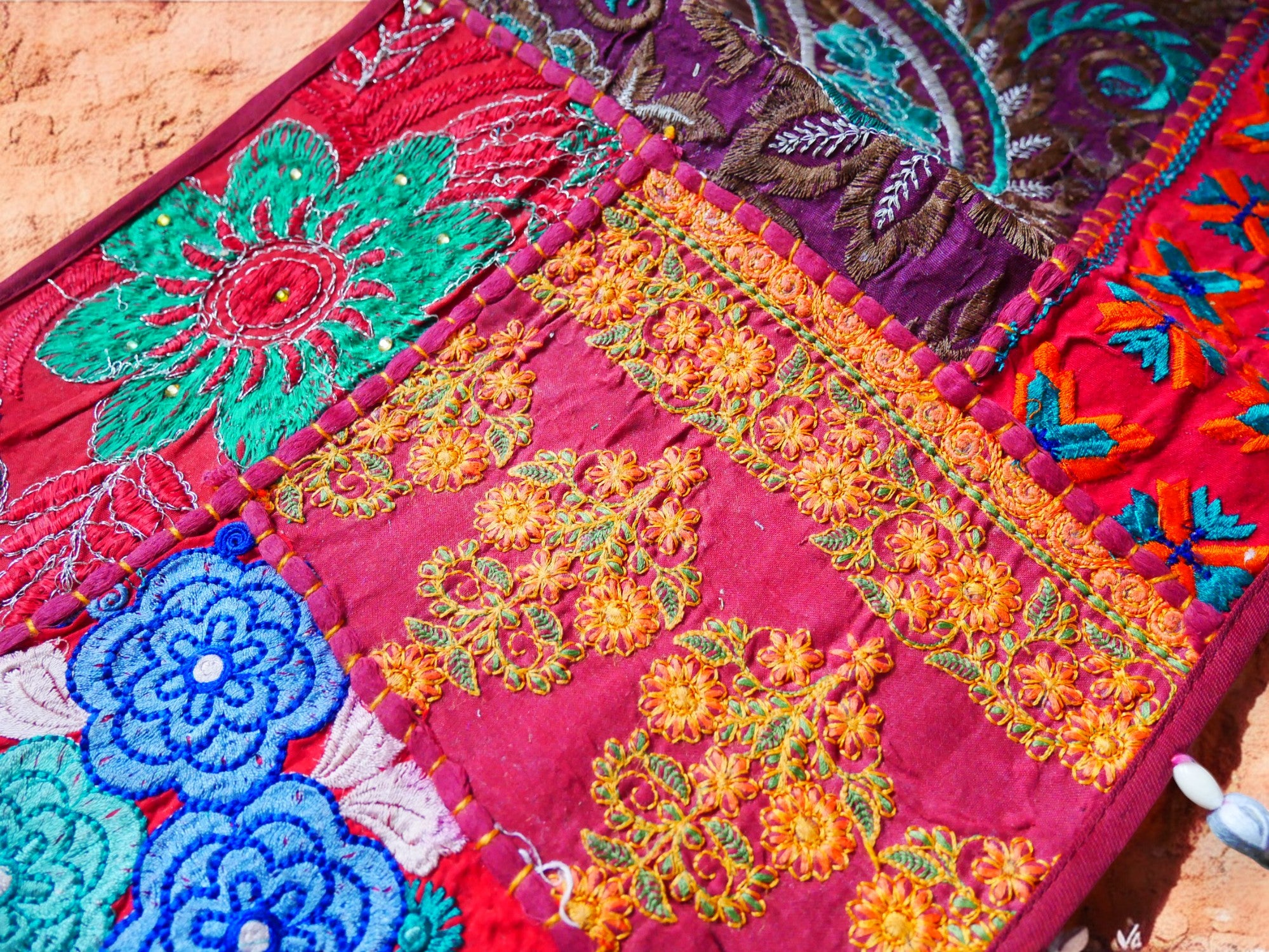Indian door hanging - Toran - colorful wall tapestry for bohemian wall decor and hippie homes