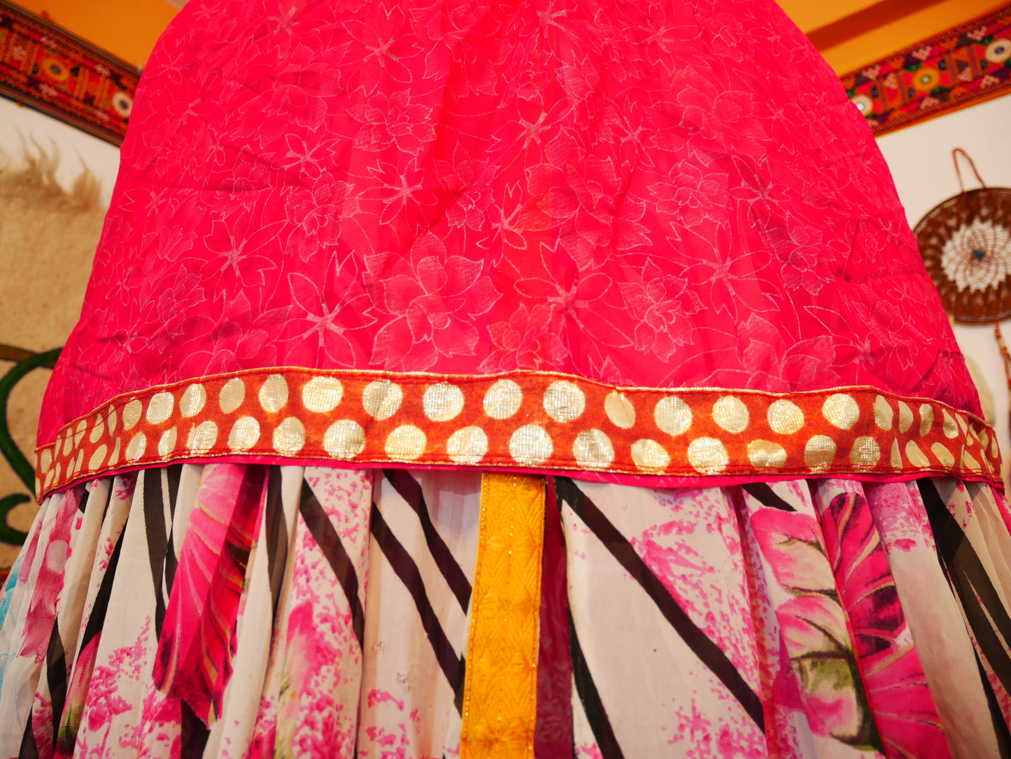 Saree canopy - Play tent - bed canopy | bohemian wedding backdrop | Indian Hippie decor - floor seating area | meditation room - glamping