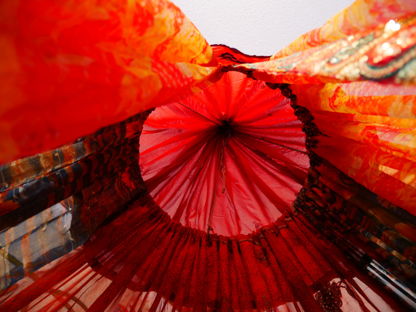 Saree canopy - indoor tent - bed canopy | bohemian wedding backdrop | Indian Hippie decor - floor seating area | meditation room - glamping