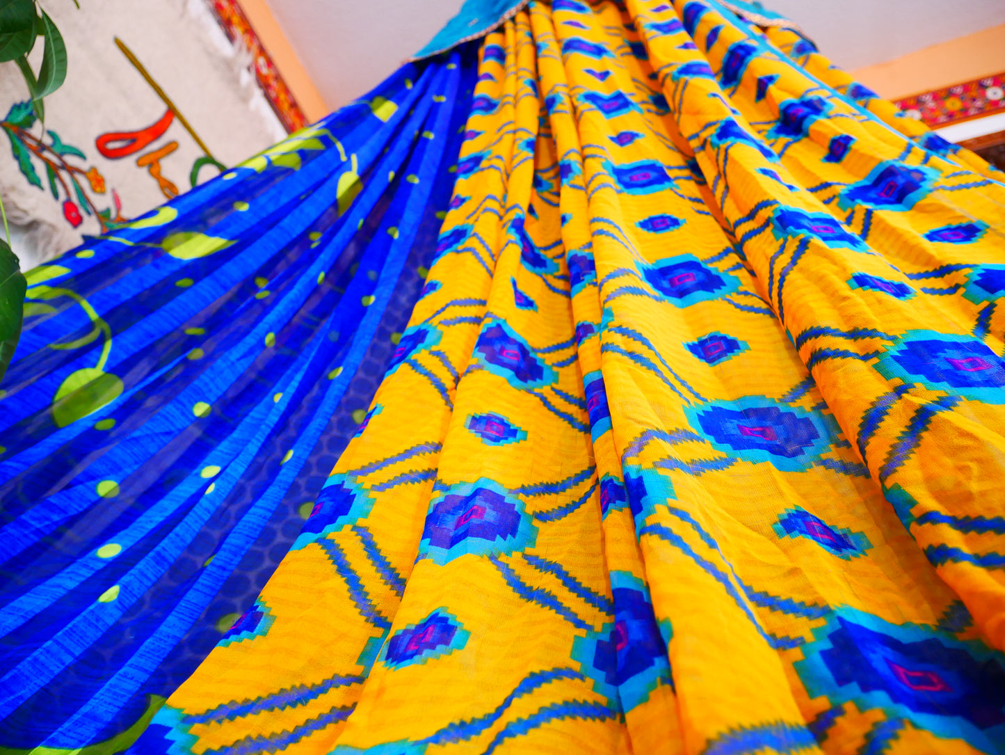 Saree canopy - indoor tent - bed canopy | bohemian wedding backdrop | Indian Hippie decor - floor seating area | meditation room - glamping