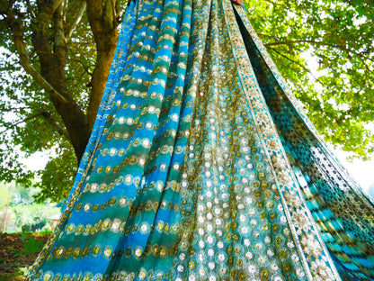 Boho canopy - Saree tent - bed canopy  | hippie decor - Shanti baldachin for Meditation Spaces or Reading nooks
