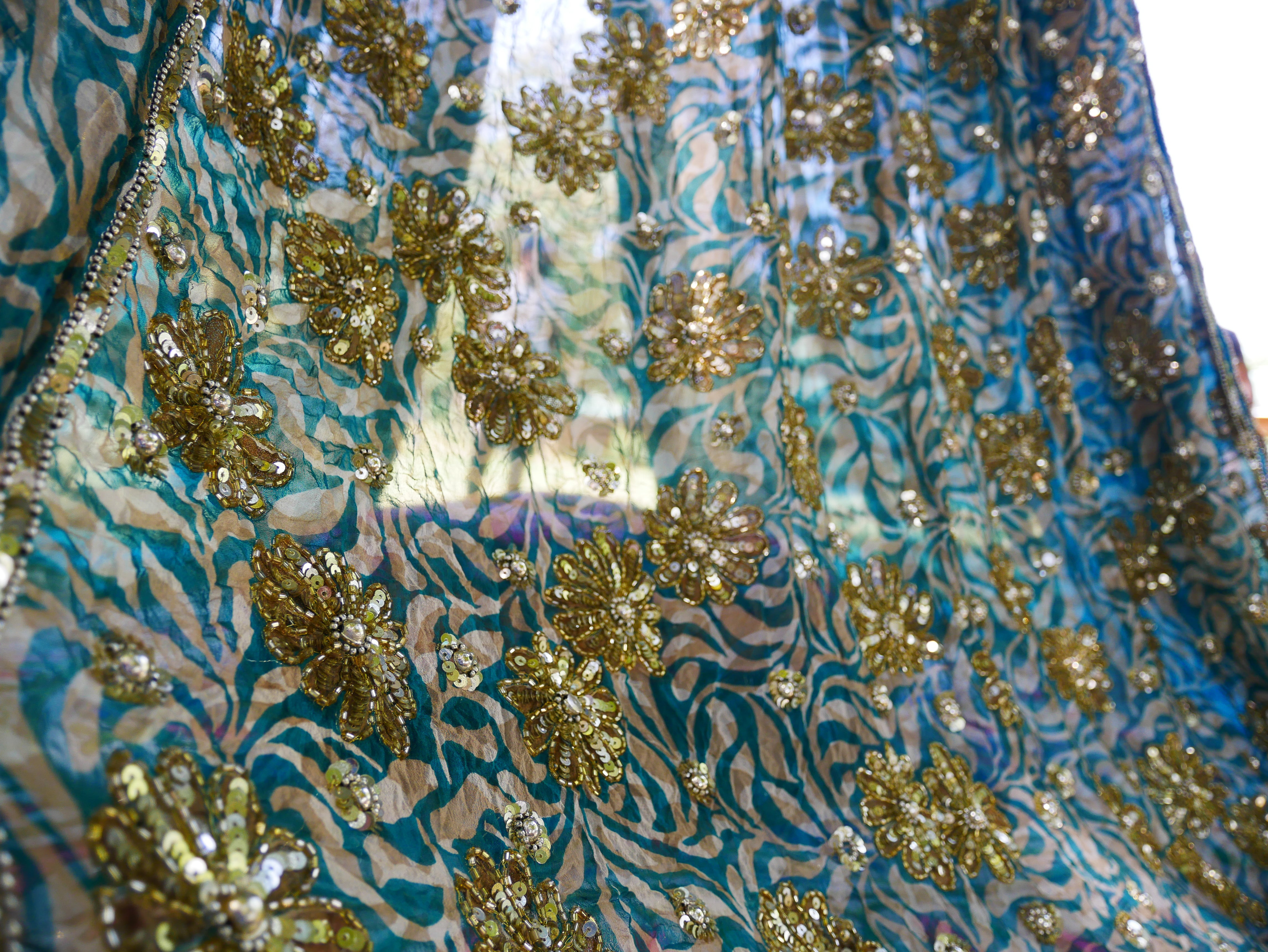 Dosel bohemio - Tienda de sari - Dosel de cama | Decoración hippie - Baldaquino Shanti para espacios de meditación o rincones de lectura