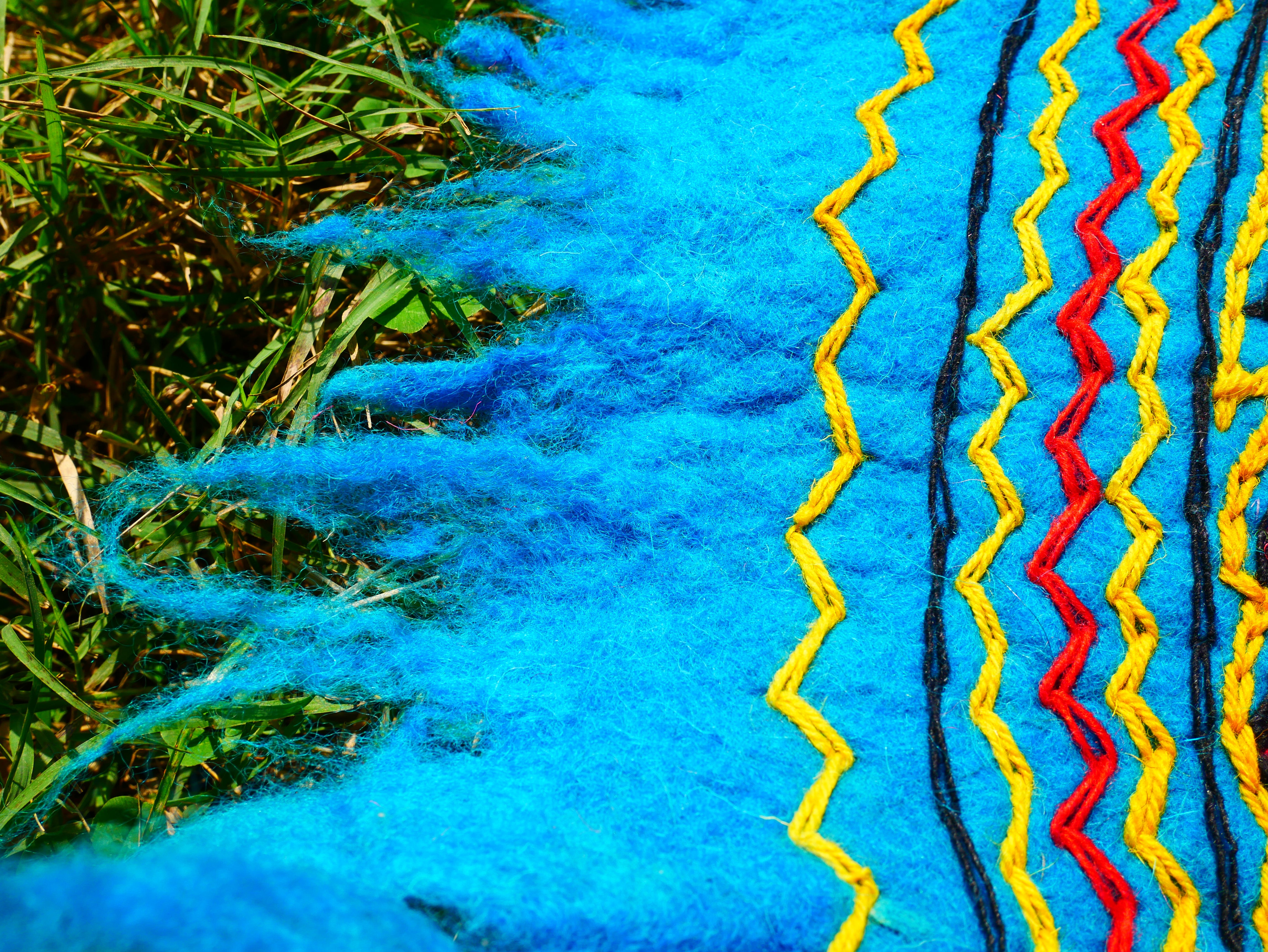 Alfombra redonda de mandala | Alfombra de lana afieltrada "Namda" de Cachemira, alfombra de acento bohemio colorida bordada a mano