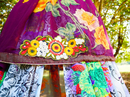 Saree tent Indian canopy - boho bed canopy  | bohemian wedding backdrop - Hippie decor - floor seating area | meditation room - Shanti baldachin