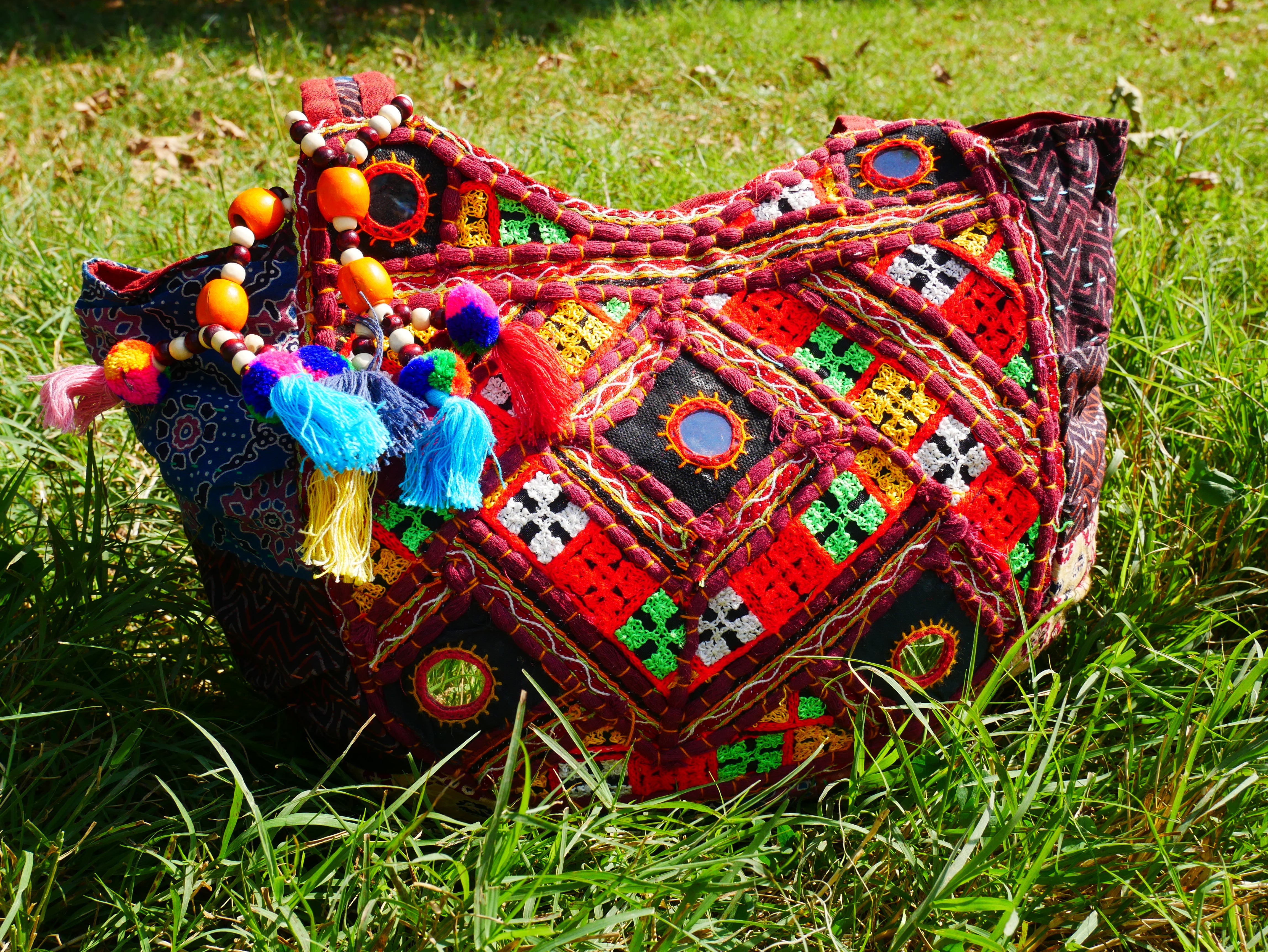 Bolso bohemio - bolso hippie colorido | bandolera bohemia hecha a mano | bolso hobo de festival