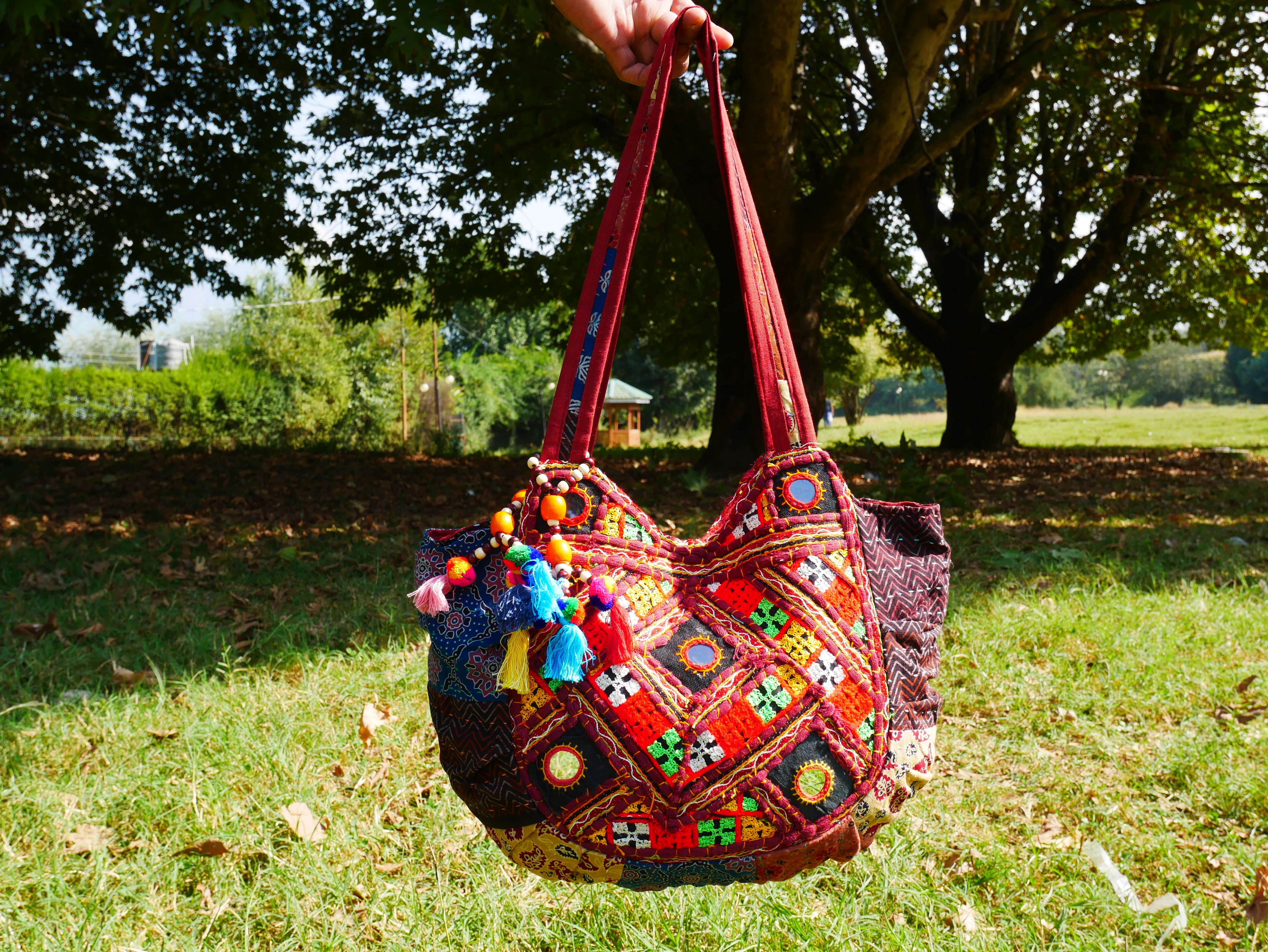 Bolso bohemio - bolso hippie colorido | bandolera bohemia hecha a mano | bolso hobo de festival