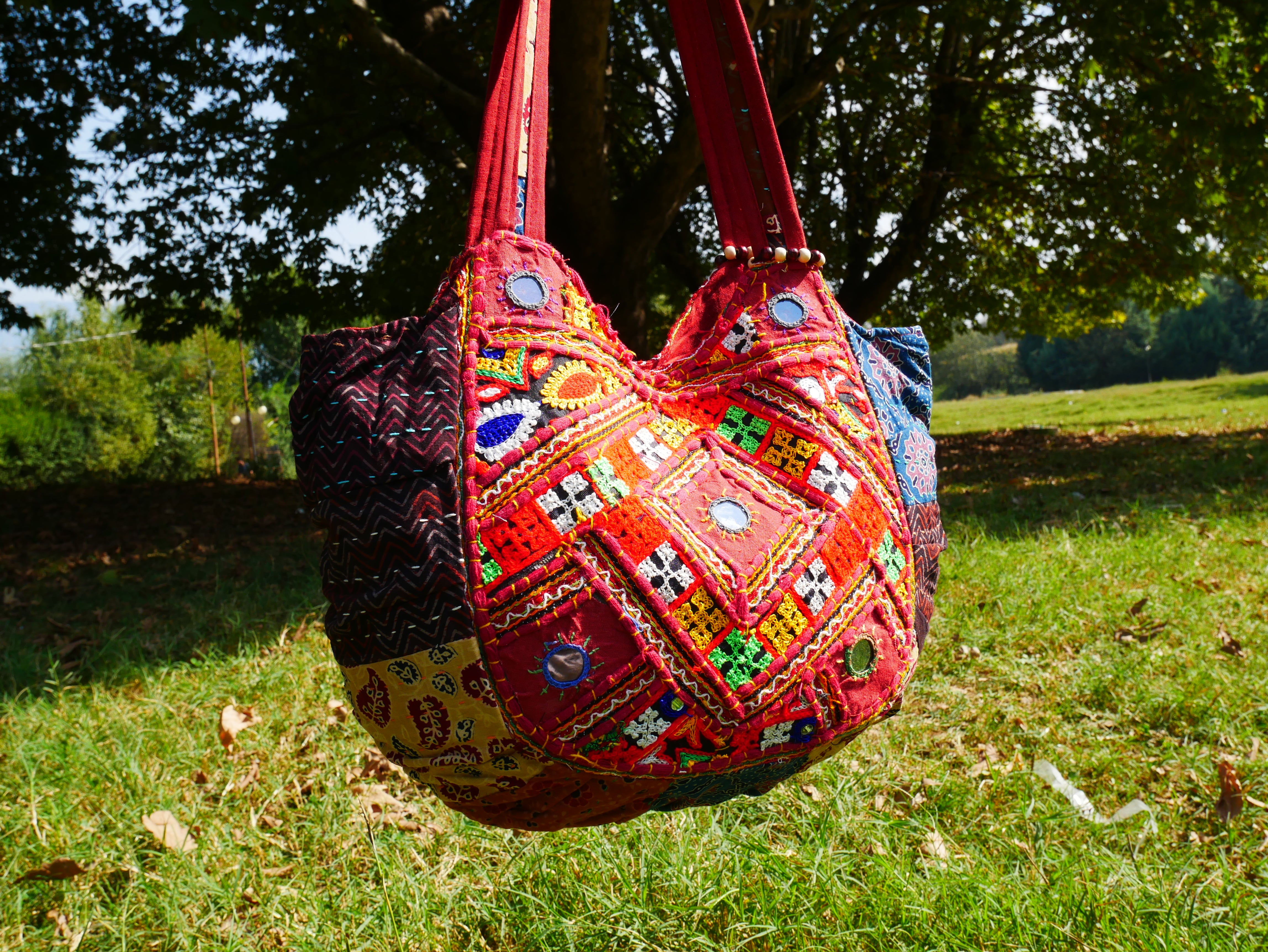 Bolso bohemio - bolso hippie colorido | bandolera bohemia hecha a mano | bolso hobo de festival