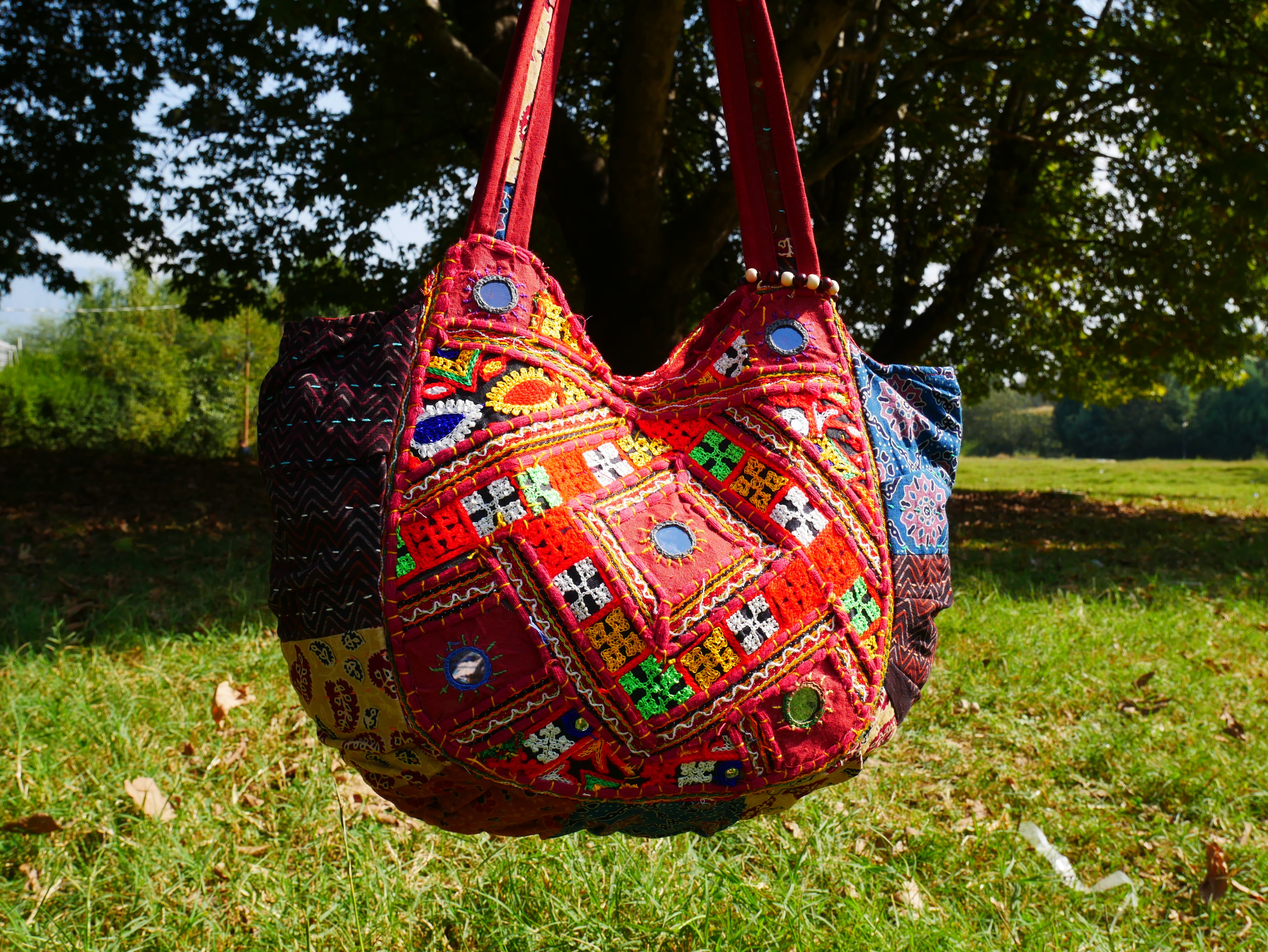 Bolso bohemio - bolso hippie colorido | bandolera bohemia hecha a mano | bolso hobo de festival