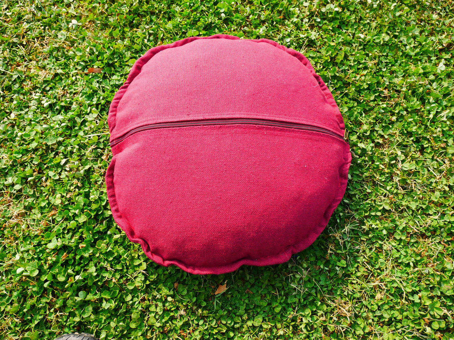 Kashmiri Mandala Meditation Cushion Cover – Hand-Embroidered Boho Floor Pillow for Yoga, Mindfulness & Relaxation | Cover Only