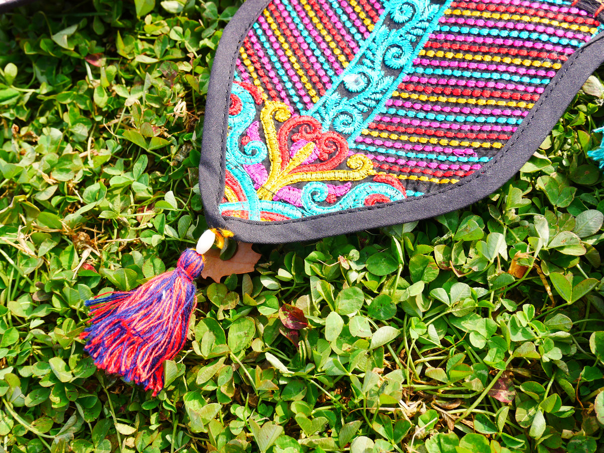 Handmade Indian Toran – colorful patchwork door hanging | Boho valance, hippie curtain & vibrant wall décor