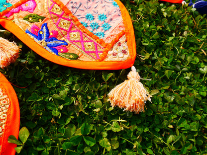 Indian Patchwork Toran – handmade door valance | Boho hippie curtain, window décor & wall tapestry