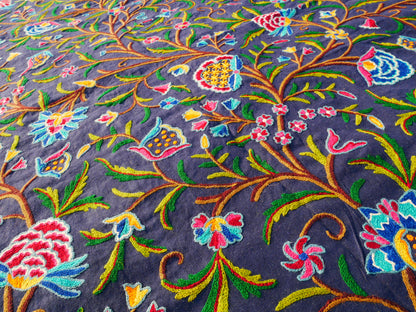 Böhmische Luxusbettwäsche "Dream of Kashmir" handbesticktes Betttuch