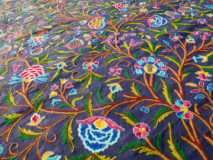 Böhmische Luxusbettwäsche "Dream of Kashmir" handbesticktes Betttuch