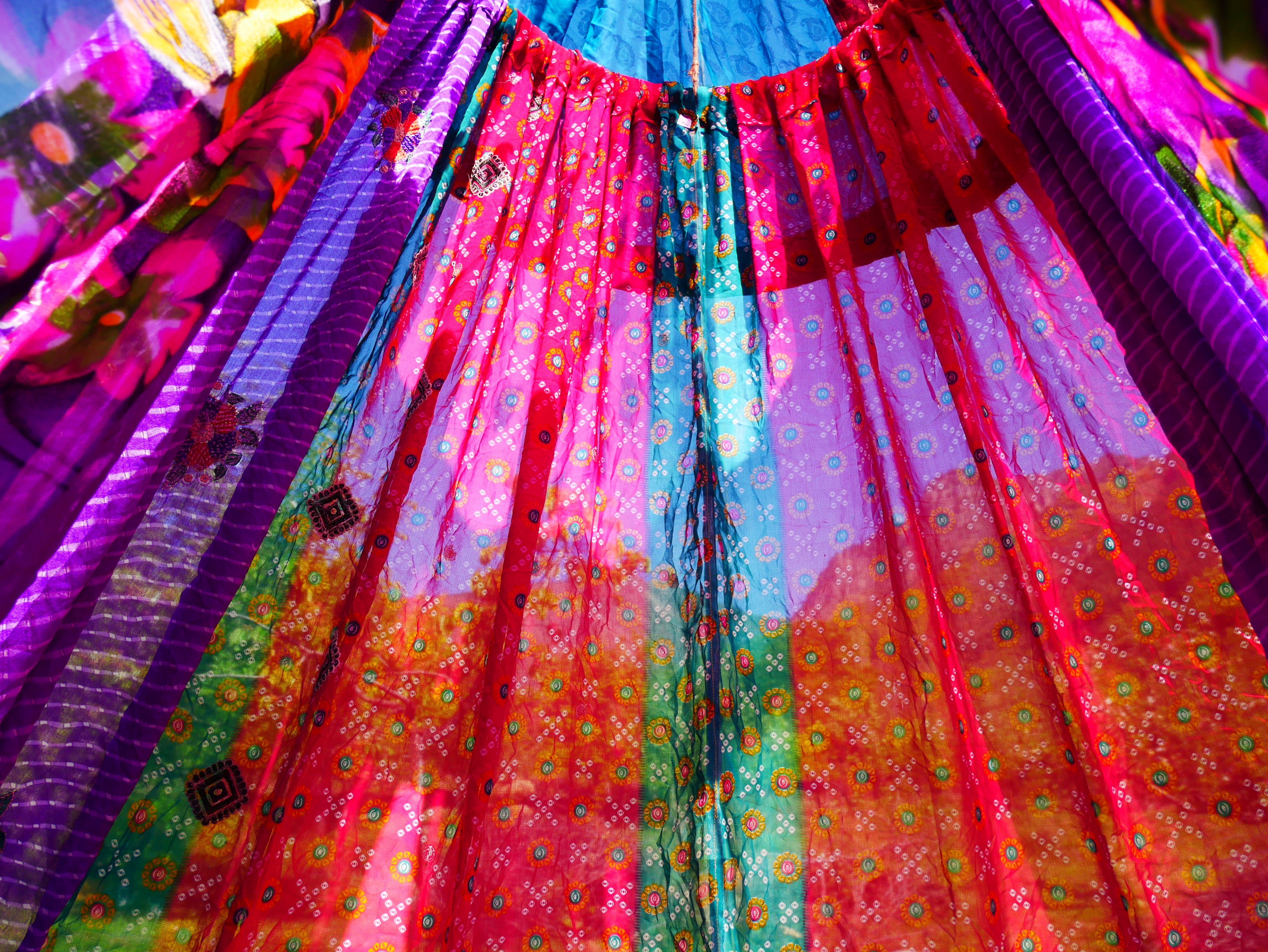 Saree canopy - indoor tent - bed canopy | bohemian wedding backdrop | meditation room - reading nook