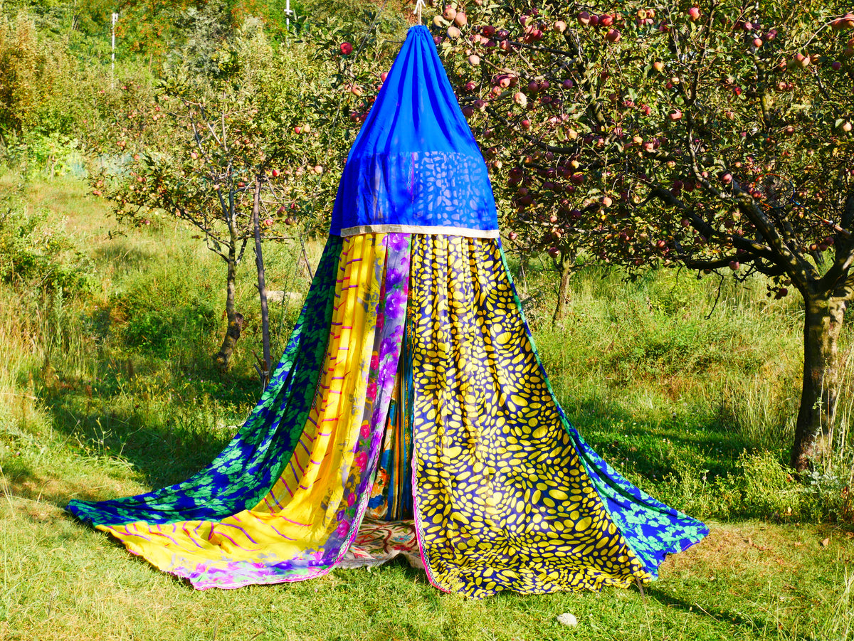 Embroidery canopy - Wedding Saree tent - bed canopy  | hippie decor - Shanti baldachin
